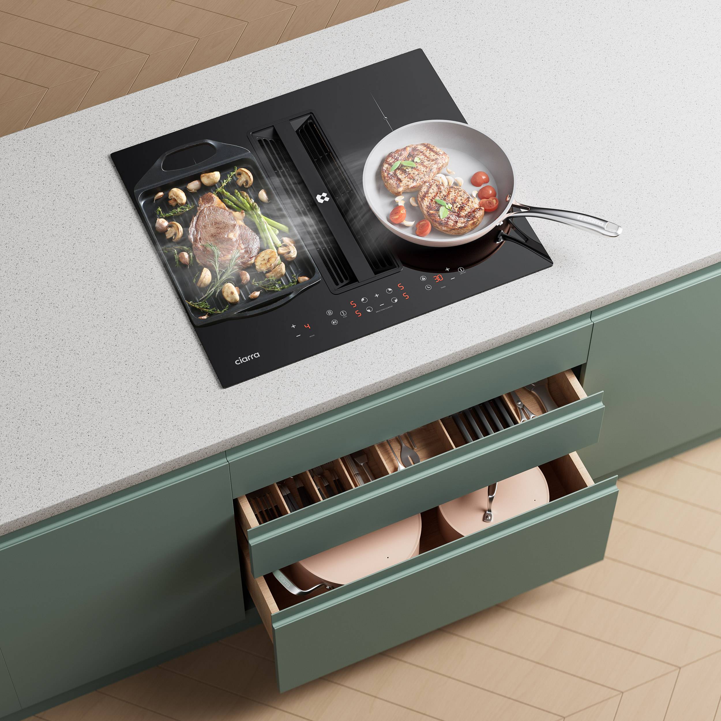 Cooktop with Range Hood