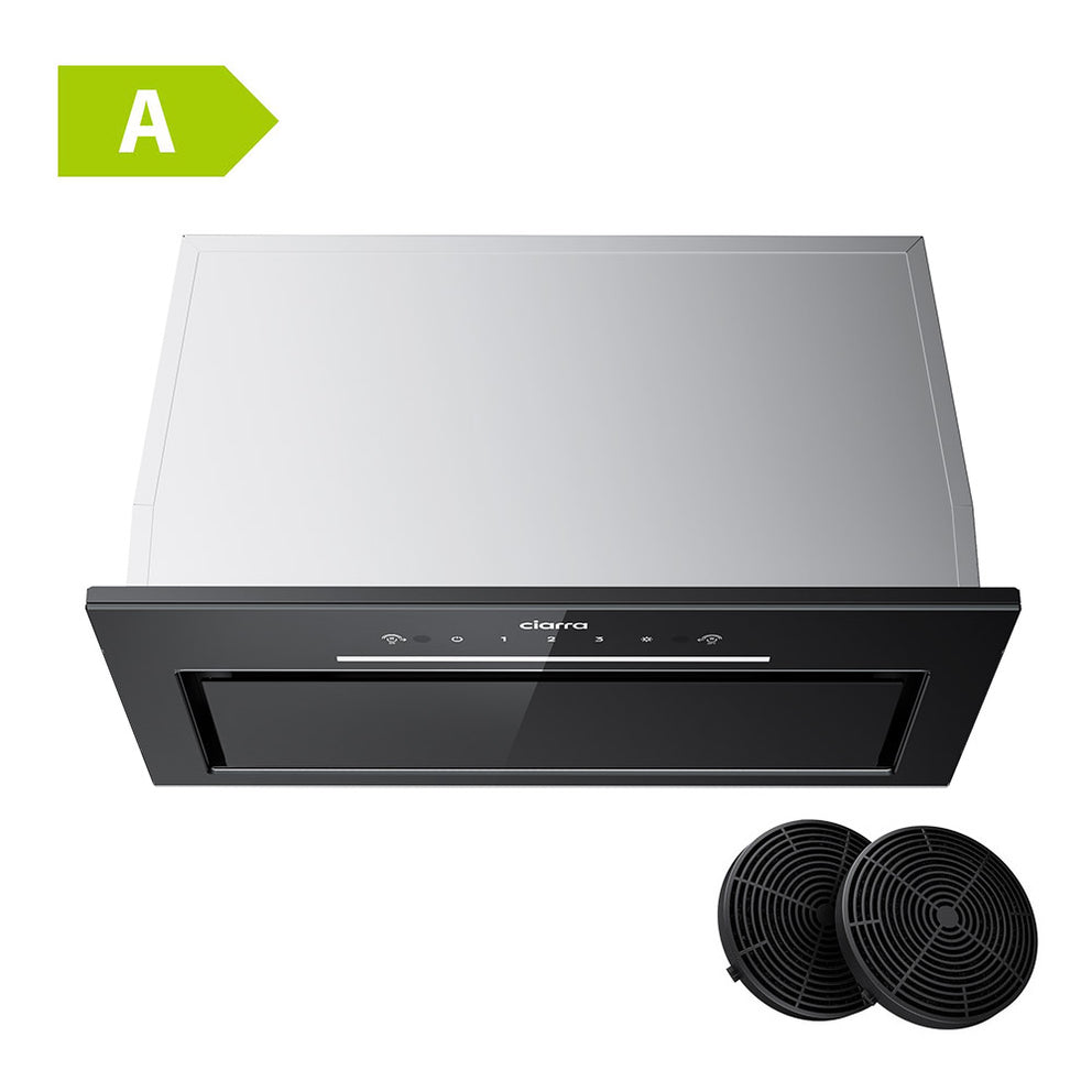 CIARRA 52cm Integrated Built-in Gesture‑Control Cooker Hood, Gesture Sensing Touch-less Feature, LED Light CBCB5931A-OW