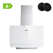 CIARRA White Angled Cooker Hood 60cm Touch Control CBCS6765C-OW