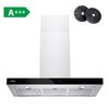 Hotte murale CIARRA 90 cm avec commande tactile CBCS9102-OW