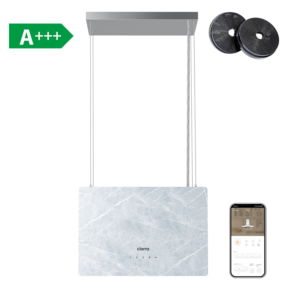 Ciarra | island cooker extractor hood