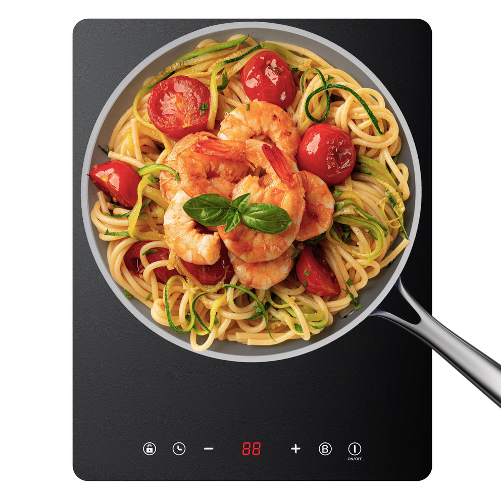 Ciarra x CDV 2000W Portable Induction Cooktop – 9 Power Levels, Boost, 99-Min Timer, Single Burner CDV201T-OW