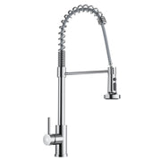 CIARRA Kitchen Faucet with Pull Down Sprayer Brushed, Single Handle Stainless Steel Spring Sink Faucet - Ciarra Appliances Global