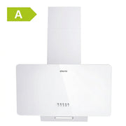 CIARRA 60cm Angled Cooker Hood, A Energy Rated Extractor Hood, 365m³/h Extraction Rate, White CAW6750