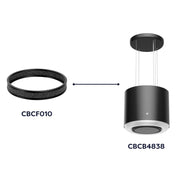 CIARRA Recirculating Charcoal Filter for Cooker Hoods CBCF0010-OW