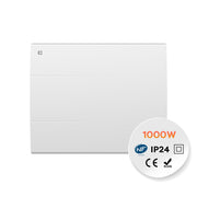 Ciarra Radiateur à inertie céramique 1000W-2000W | Chauffage électrique mural silencieux avec panneau digital | Only FR