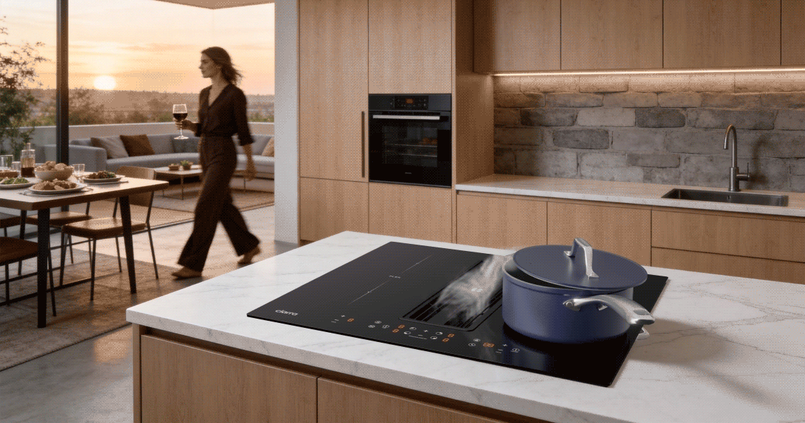 2026 The Best Induction Hob with Integrated Extractor