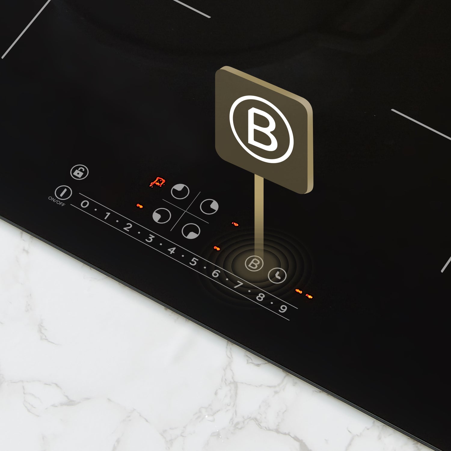 small built in induction cooktop