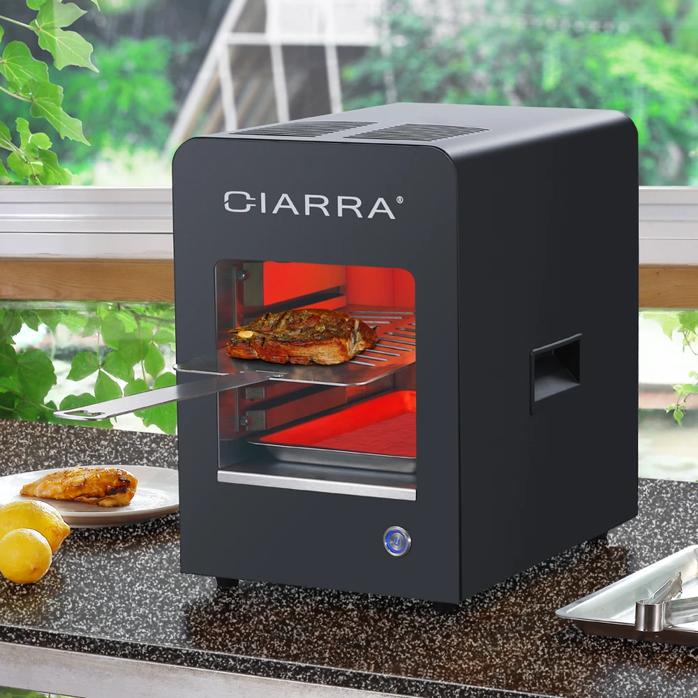 Bring the flavor indoor with CIARRA's Electric Smokeless grill