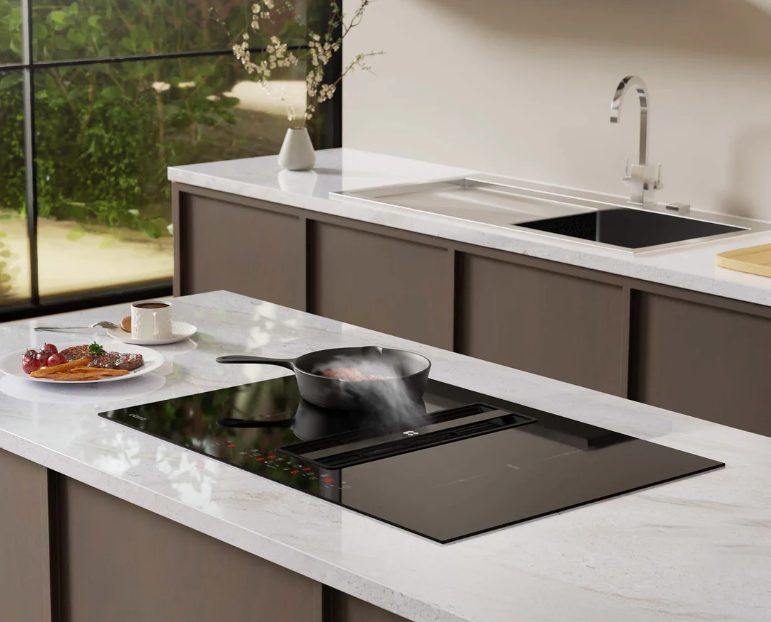 Efficiency And Aesthetic with Downdraft Induction Hobs