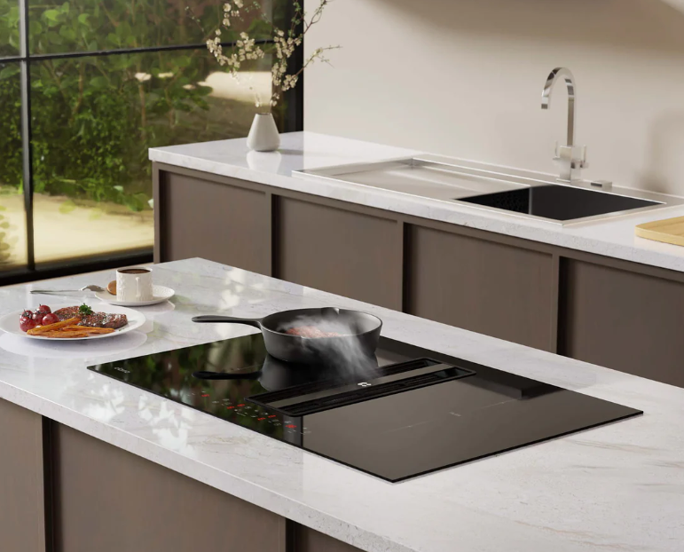 Efficiency And Aesthetic with Downdraft Induction Hobs CIARRA