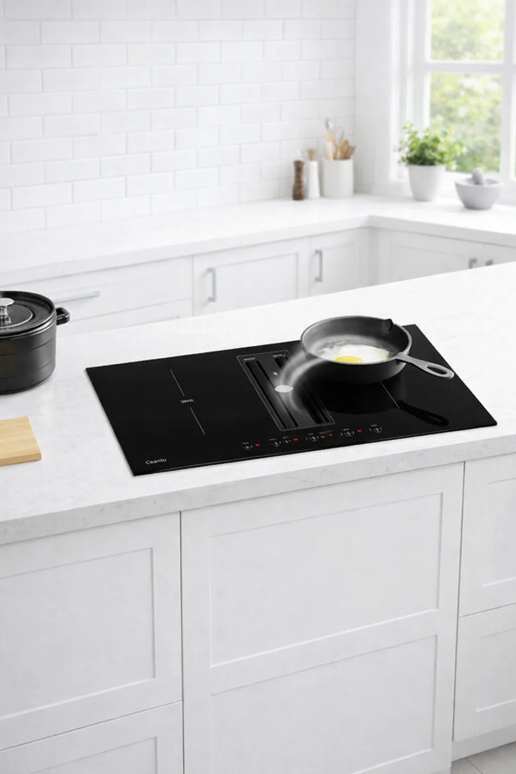 Induction Hob with Extractor Installation and User Guide