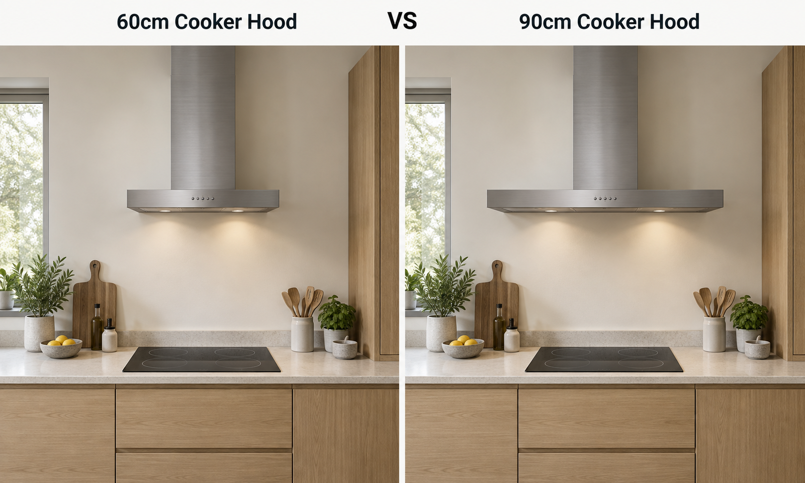 60cm vs 90cm Cooker Hood: Which Size Should You Choose?