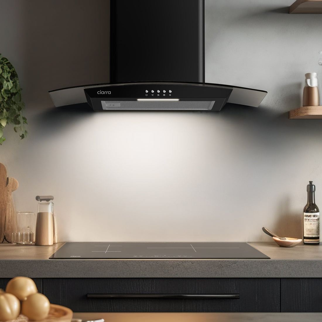 High Extraction Rate Cooker Hood 90cm For Gas Hob