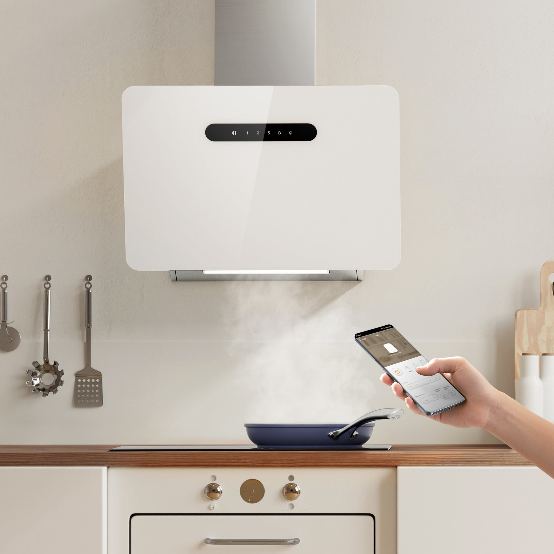 Why a White Angled Cooker Hood Is Ideal for Modern Kitchens