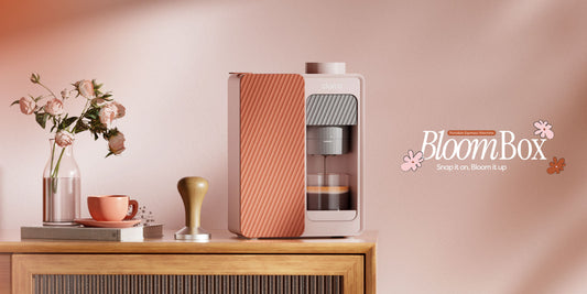pink coffee machine