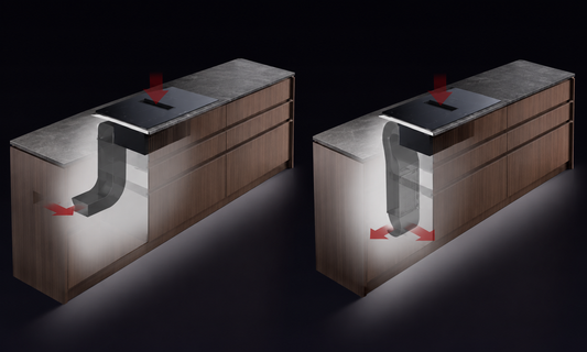 Ducted vs Recirculating Extractor hob
