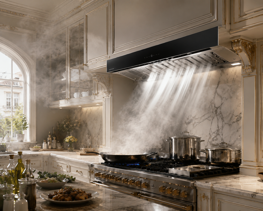 high extraction rate cooker hood
