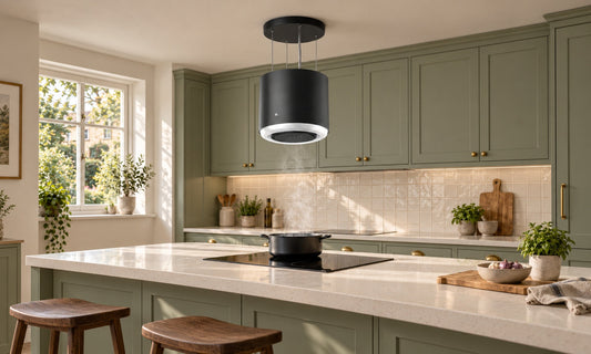 island cooker hood for low ceiling