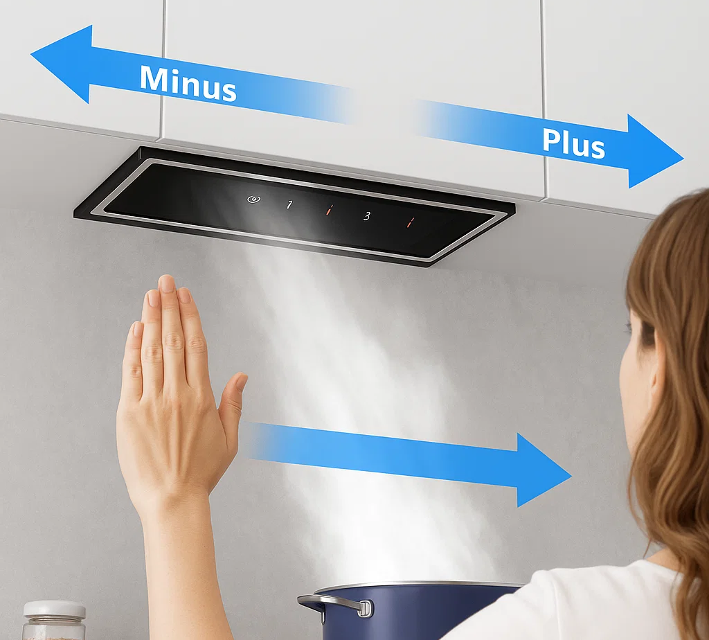 Smart Cooker Hood with Gesture Control: Cook Clean & Hands-Free