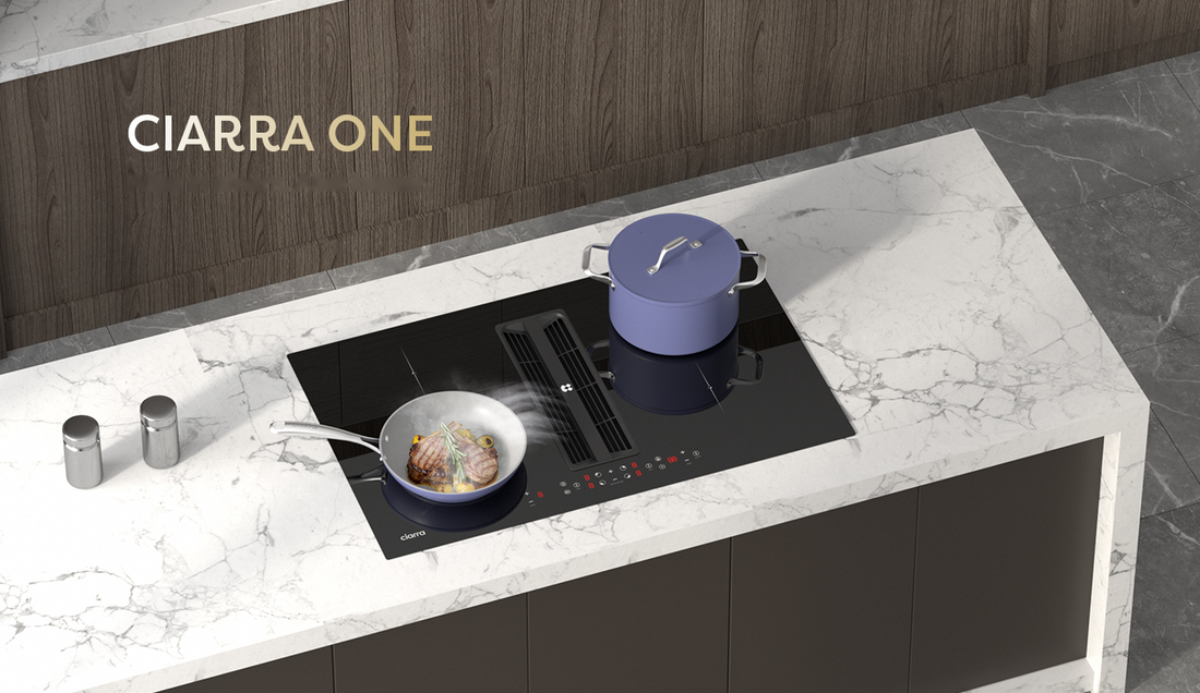 Ciarra | induction hob with extractor