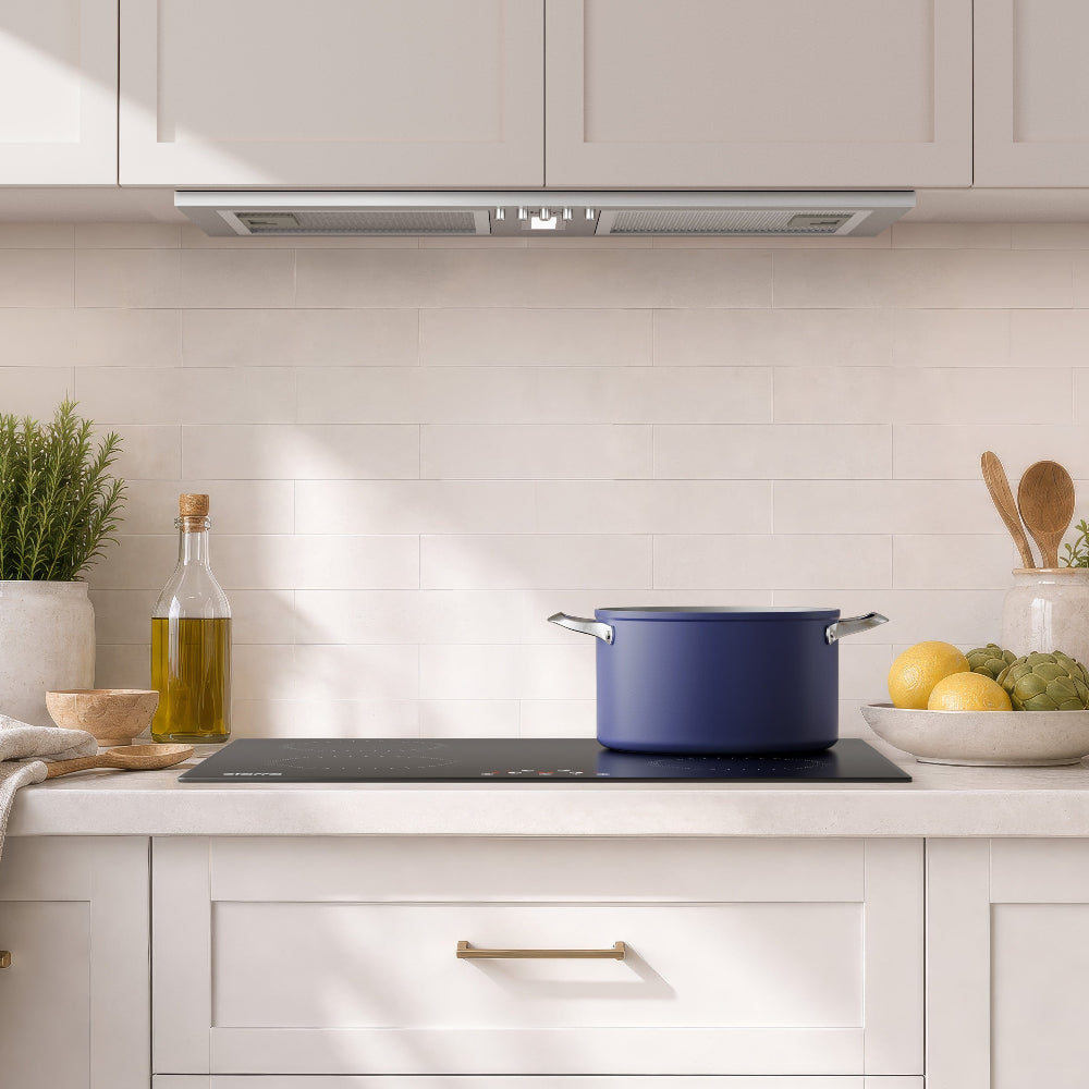 CIARRA cooker hood with quiet operation and 404m³/h extraction for everyday cooking