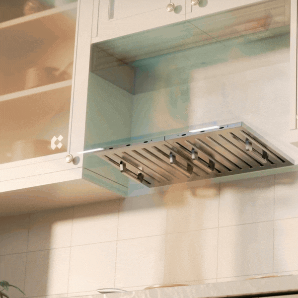 CIARRA Professional Series 28 inch Built-In Range Hood, 950 CFM High-Performance Ventilation, Smart 4-Speed Control, WiFi & Voice Enabled, Gas Leak Detection CAS28927A-OW