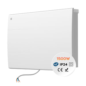 CIARRA 230V Ceramic Electric Radiator 1000W-2000W Energy Efficient 24/7 Heating |  Storage Heater IP24 Bathroom Safety Silent Thermal Inertia Wall Electric Heater with Thermostat and Easy Comfort Temperature Control