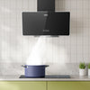 CIARRA 60cm Angled Cooker Hood, A Energy Rated Extractor Hood, 365m³/h Extraction Rate, Black CAB6750 - Ciarra Appliances Global