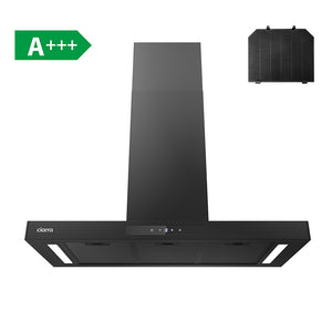 CIARRA 90cm Smart Wall Mount Black Cooker Hood Wifi & Touch Control CBCB9102P-OW