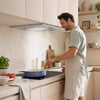 CIARRA A++ stainless steel cooker hood with quiet operation and 404m³/h extraction