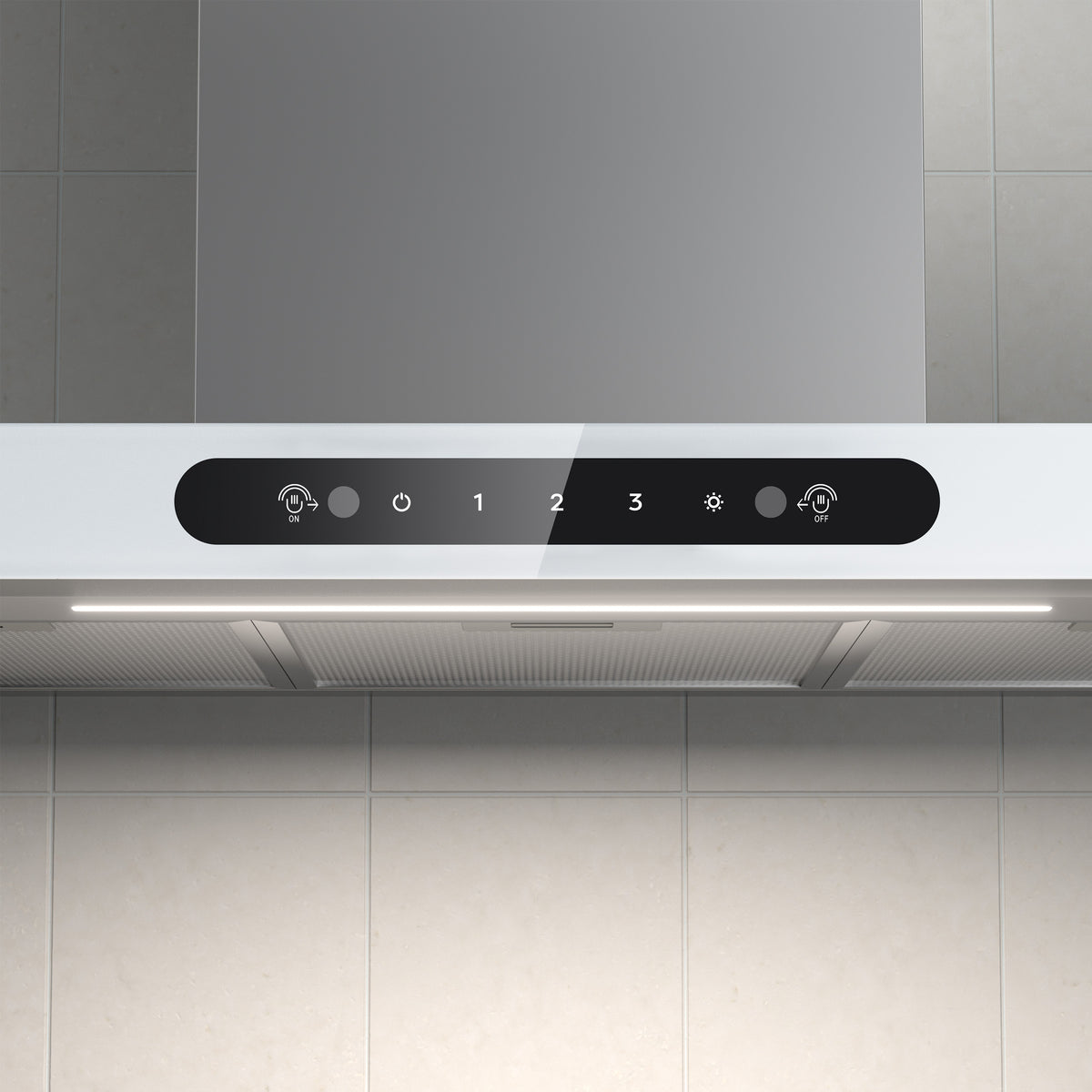 CIARRA 90cm T-Shaped Cooker Hood with Gesture Control, A+++ Energy Rating CBCW9102-W - Ciarra Appliances Global