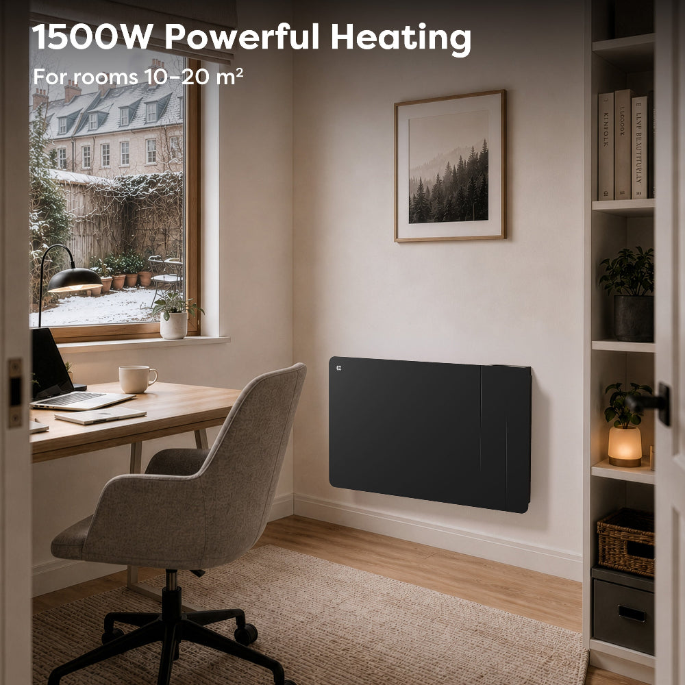 CIARRA 1500W Ceramic Electric Heater with Dual Heating Core