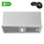 CIARRA silver 52cm integrated cooker hood with A++ rating and 404m³/h extraction