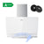 CIARRA 60cm White Frosted Glass Angled Cooker Hood, A+++ Energy Rating, Gesture & Touch Dual Control CBCW6736A