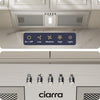 CIARRA A++ cooker hood with quiet 404m³/h extraction and low-noise operation