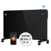 CIARRA 2000W WiFi Electric Radiator in Black with X-shaped Aluminium Heating Element