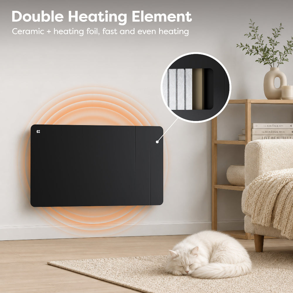 CIARRA Ceramic Electric Radiator for Energy-Efficient Home Heating
