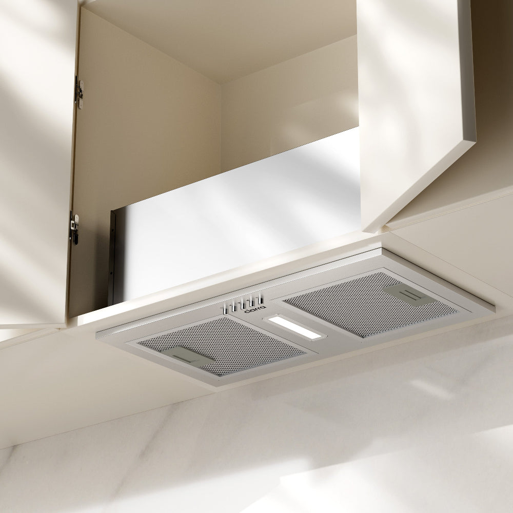 CIARRA A++ stainless steel cooker hood with quiet operation and 404m³/h extraction