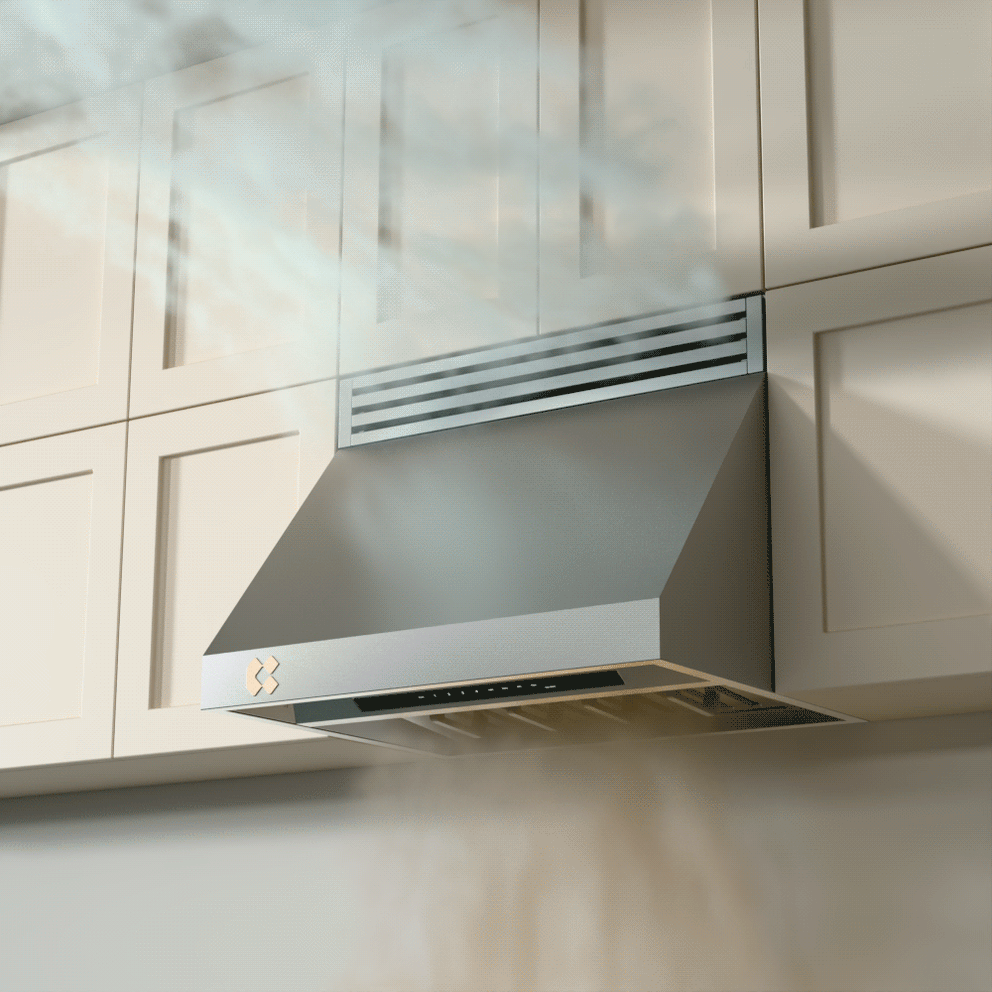 CIARRA Professional Series 30 Inch Under Cabinet Range Hood, 950 CFM High-Performance Ventilation, 4-Speed Smart Control, WiFi & Voice Compatible, Gas Leak Sensor CAS30928A-OW