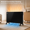 CIARRA 2000W Electric Radiator with Natural Convection Heating for Even, Comfortable Warmth