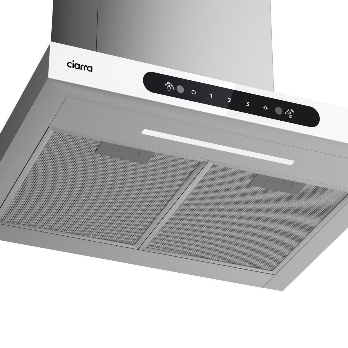CIARRA 60cm T-Shaped Cooker Hood with Gesture Control, A+++ Energy Rating CBCW6102-W - Ciarra Appliances Global