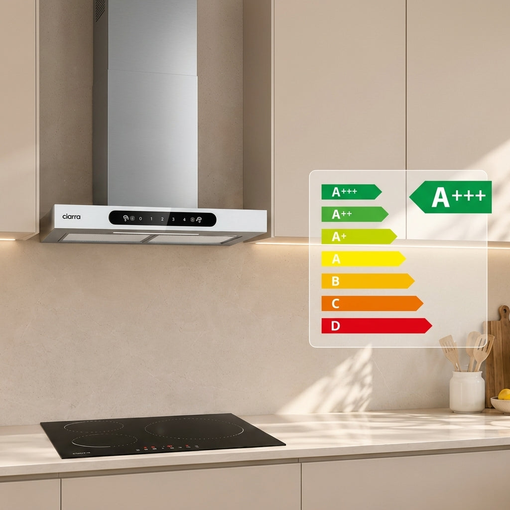 CIARRA 60cm T-Shaped Cooker Hood with Gesture Control, A+++ Energy Rating CBCW6102-W - Ciarra Appliances Global