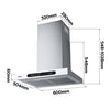 CIARRA 60cm T-Shaped Cooker Hood with Gesture Control, A+++ Energy Rating CBCW6102-W - Ciarra Appliances Global