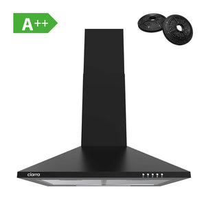 CIARRA 60cm Wall Mount Cooker Hood with 3-speed Extraction CBCB6201-OW