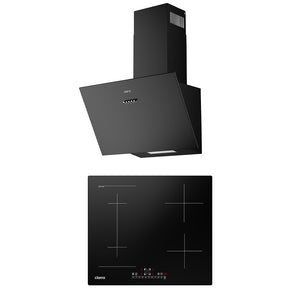 Ciarra 60cm Modern Set: Wall-Mount Hood + 4-Zone Induction Hob