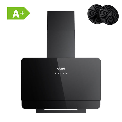 CIARRA Black Angled Cooker Hood 60cm Touch Control CBCB6765C-OW - Ciarra Appliances Global