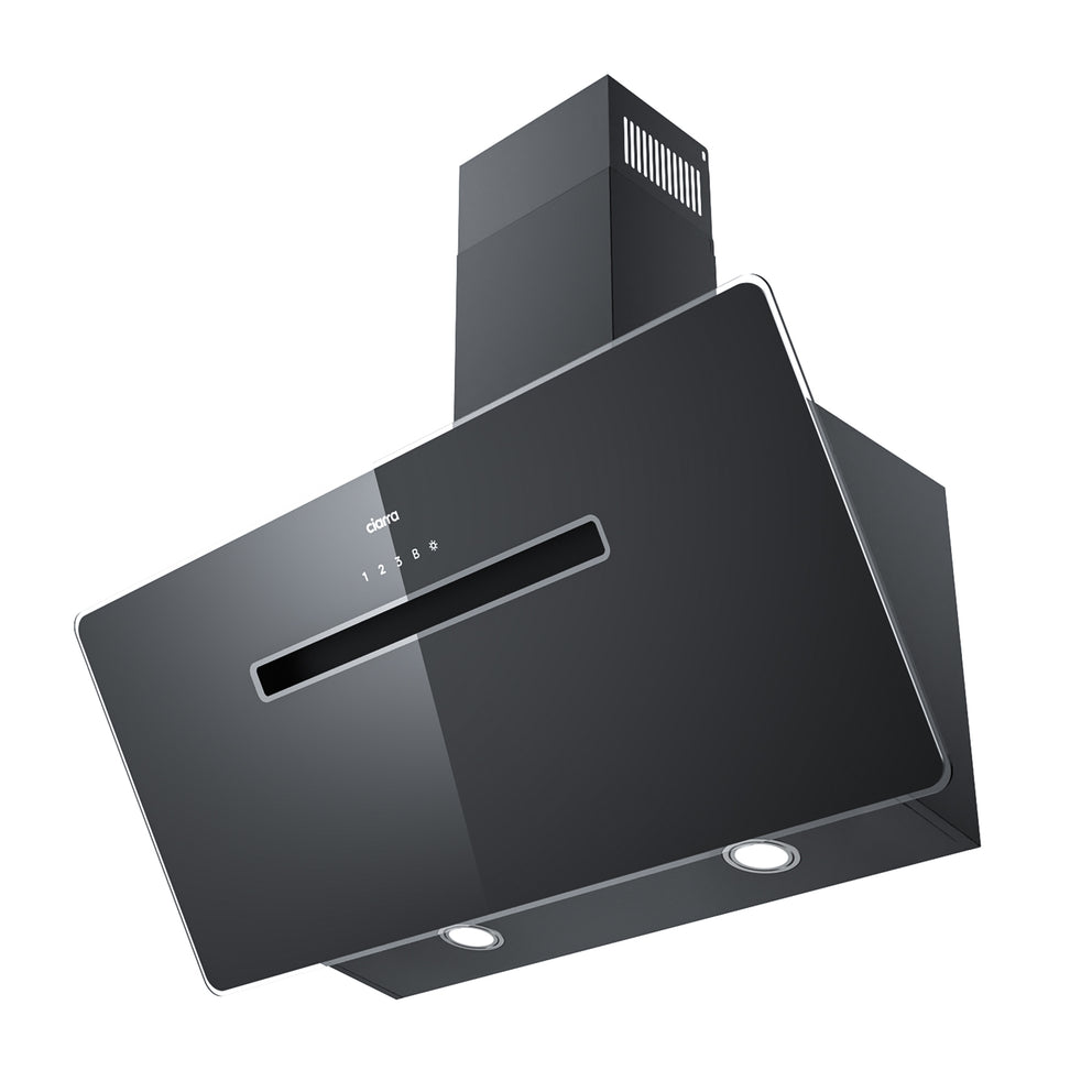 CIARRA 90cm Glass Angled Cooker Hood With Touch Control Booster A++ CBCB9736F-B