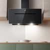 CIARRA 90cm Glass Angled Cooker Hood With Touch Control Booster A++ CBCB9736F-B