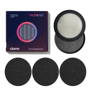 Ciarra HOOD TO GO Replacement Filter Set CBCF008S-OW & CoverPlus | 1 Year Extended Warranty